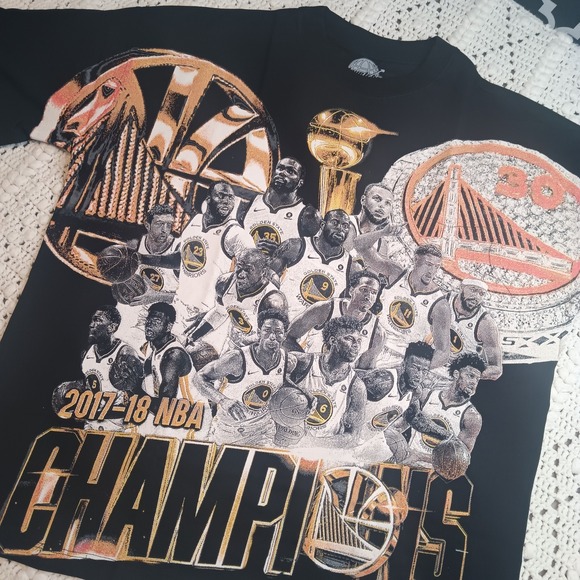 Jayelabs 2XL Golden State Warriors NBA Champions Shirt Double Sided Street Black - Picture 1 of 10